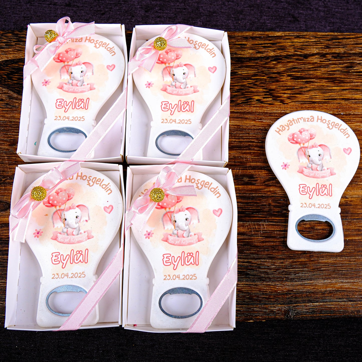 Kişiselleştirilmiş Baby Shower Açacak Magnet, Mevlit Bebek Buzdolabı Magneti, Kişiye Özel Bebek Şekeri Hediyeleri