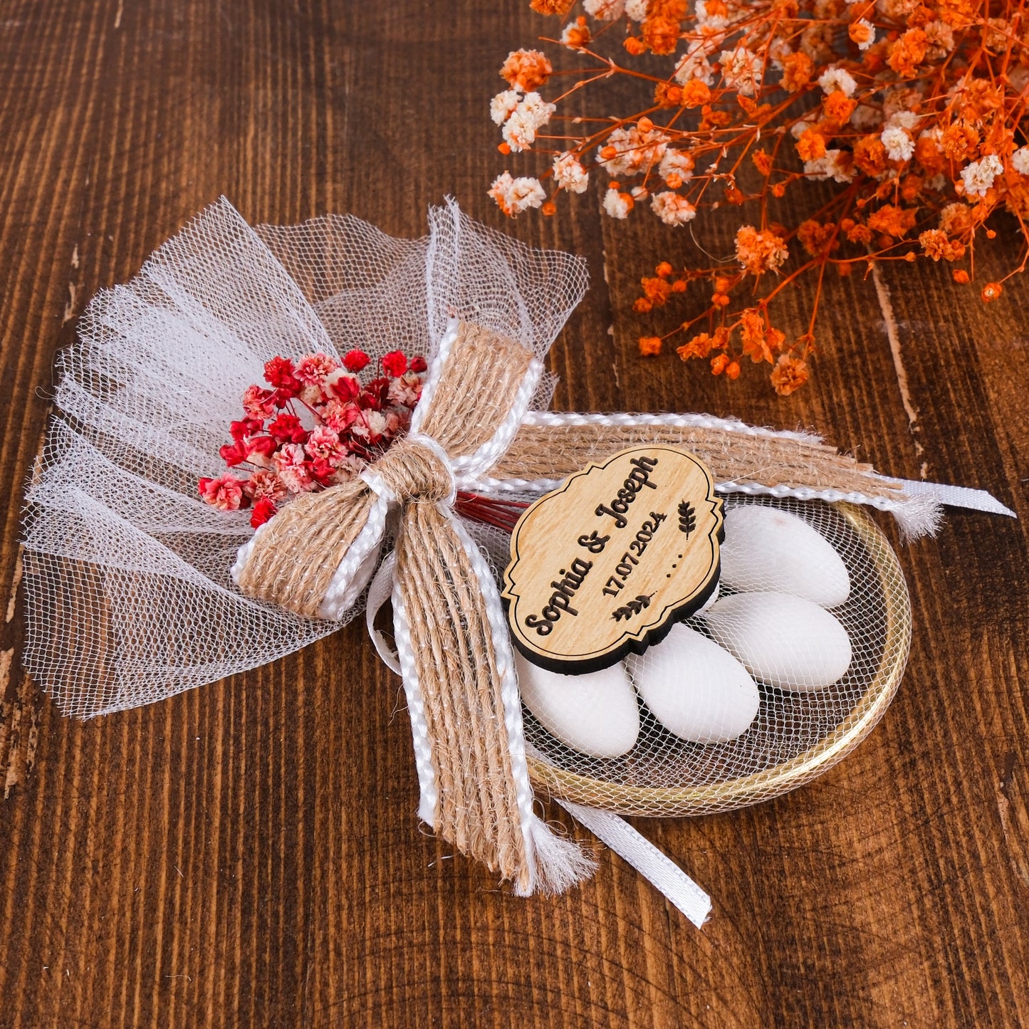 Kişiye Özel Nikah Şekeri, Badem Şekeri Düğün Hediyesi, Kına Hediyeleri, Nikah Hediyeleri