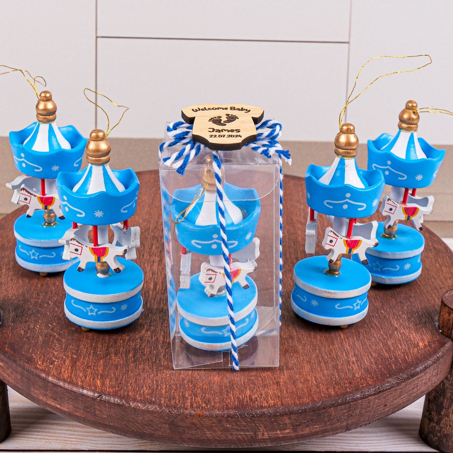 Kişiye Özel Baby Shower Atlıkarınca Süsü, Cinsiyet Partisi, Doğum Günü Kutlaması