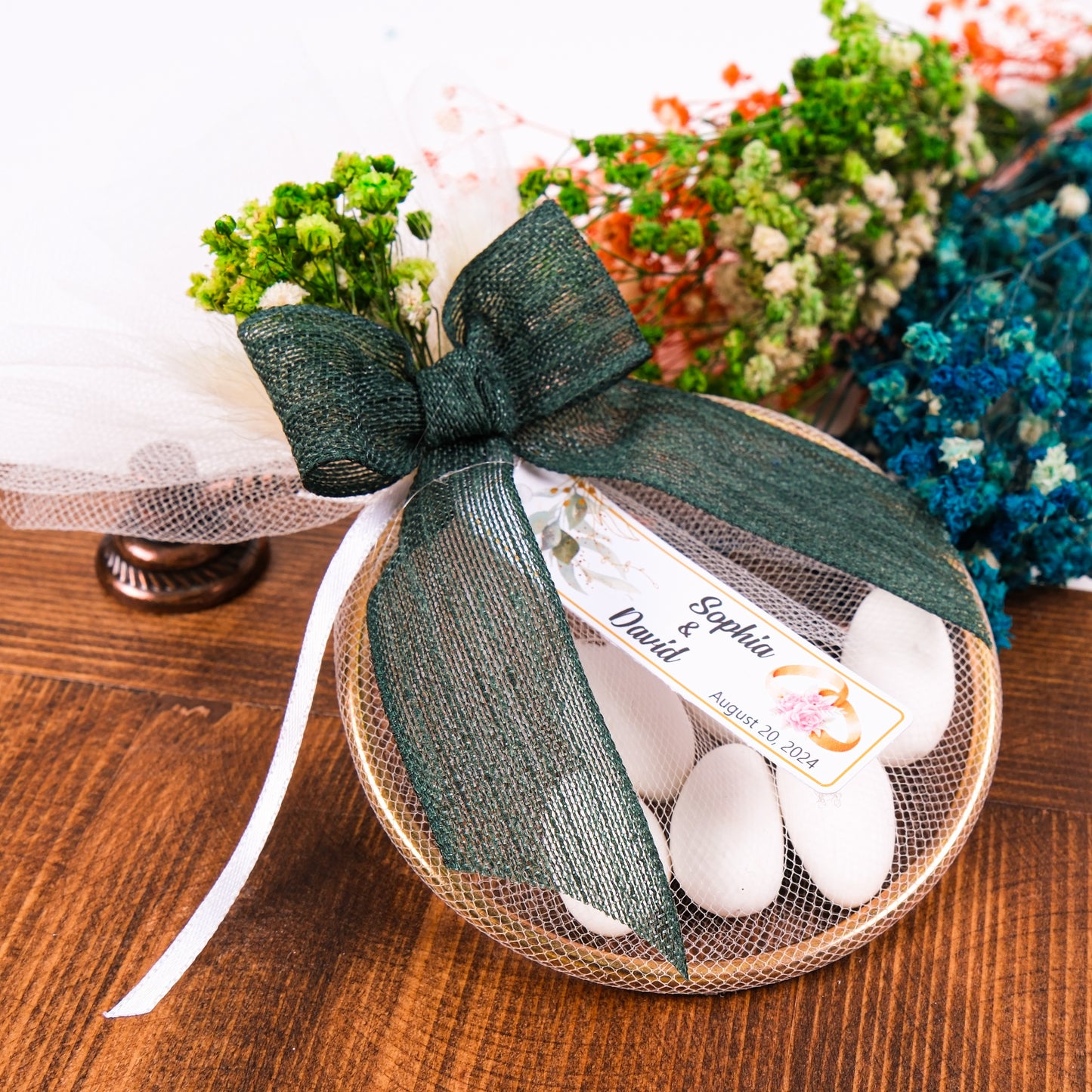 Kişiye Özel Nikah Şekeri, Badem Şekeri Düğün Hediyesi, Kına Hediyeleri, Nikah Hediyeleri