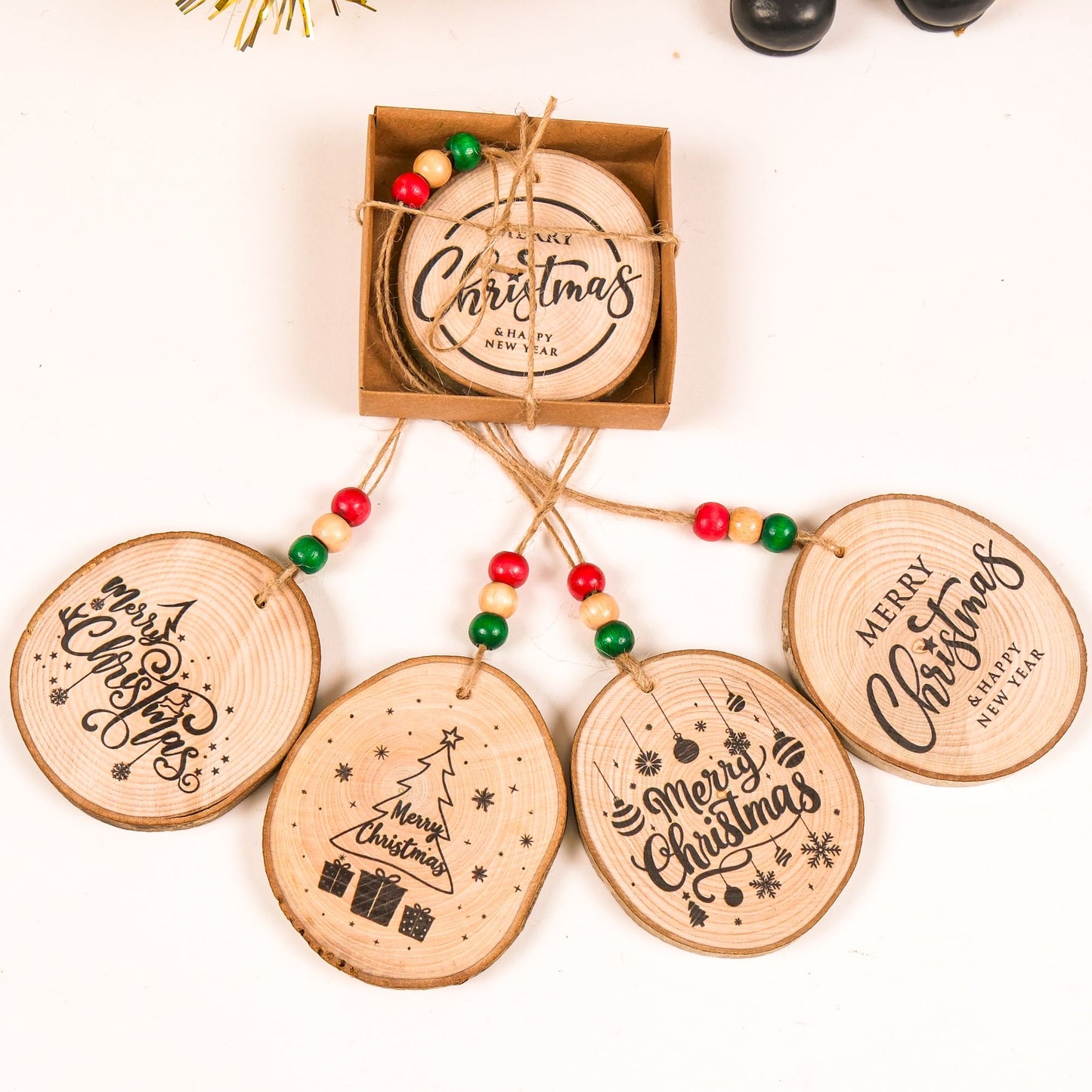 Kişiselleştirilmiş Yılbaşı Ağacı Süsleri, Askı İpli Farklı Yılbaşı Süsleri, Yeni Yıl Süsleri