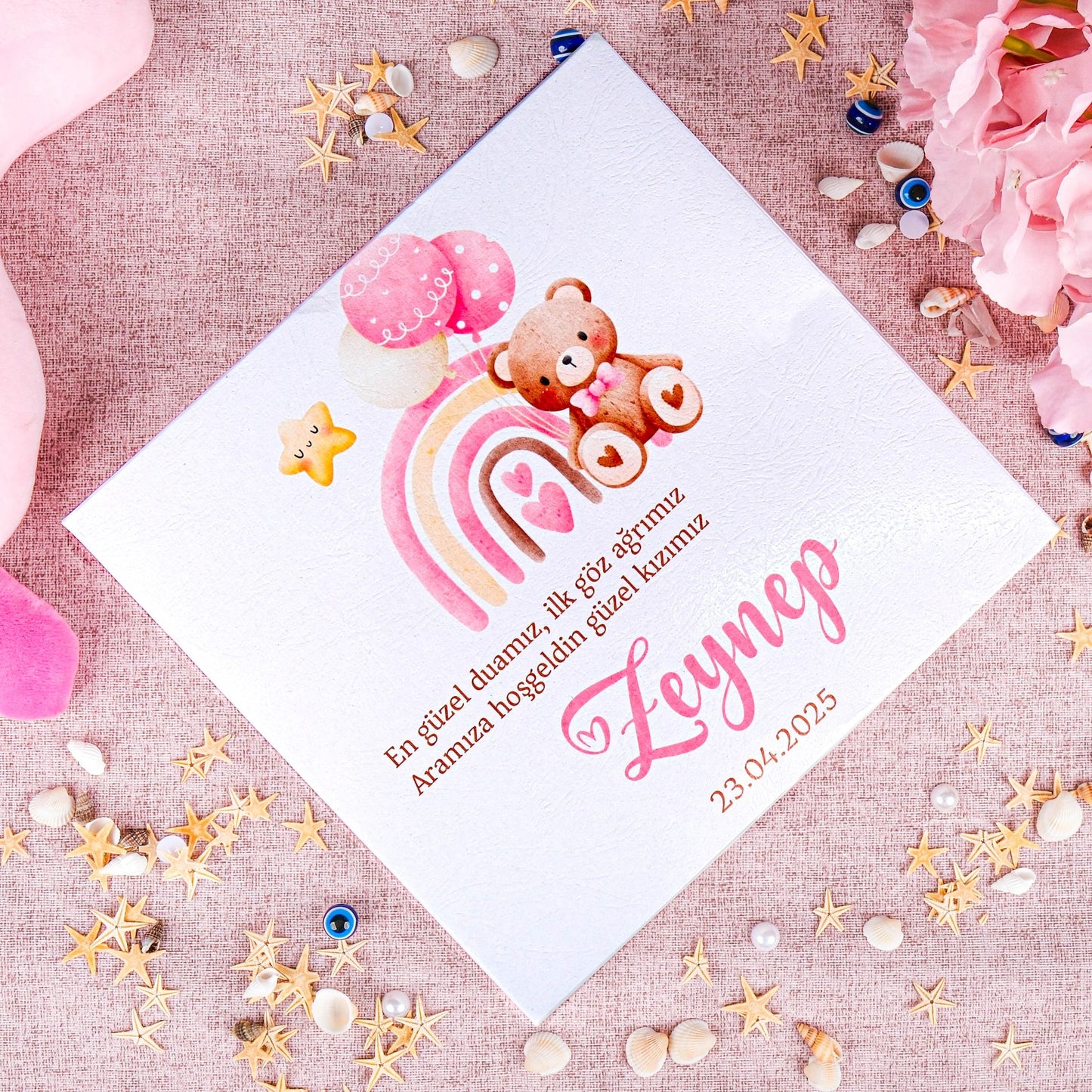 Kişiye Özel Baby Shower Çikolata Kutusu, Cinsiyet Partisi, 1 Yaş Doğum Günü İkramlık