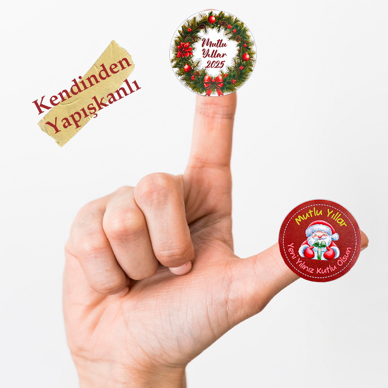 Mutlu Yıllar Yılbaşı Sticker, Yılbaşı Çıkartma Cam Sticker Happy New Year Sticker