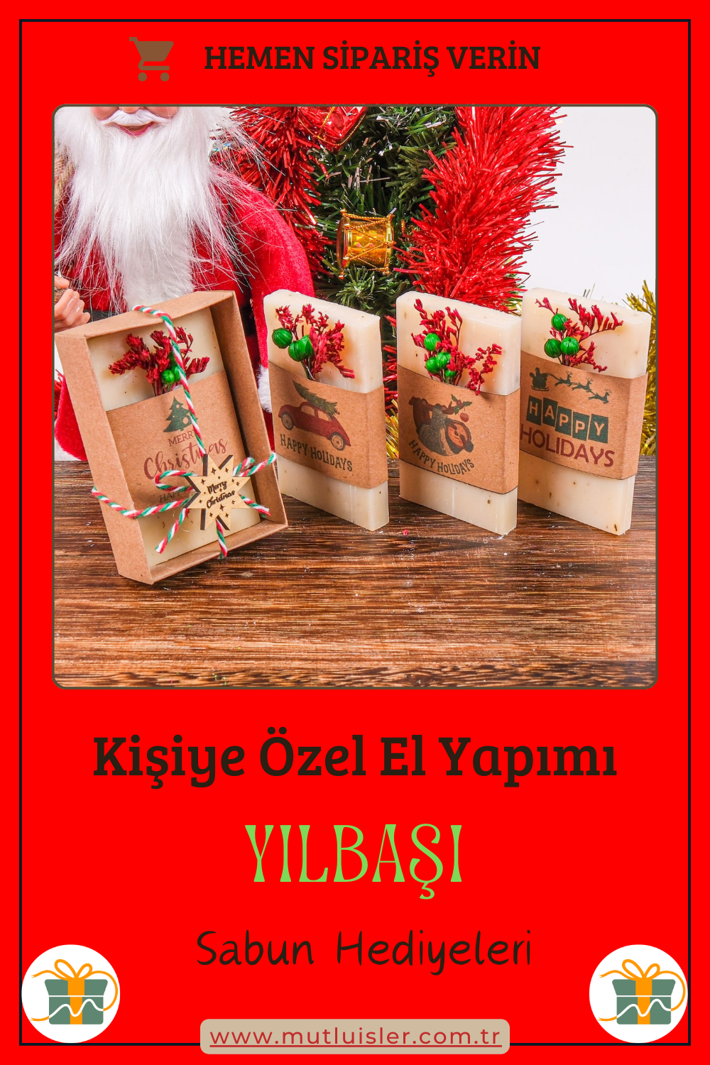 Kişiye Özel Hediyelik Kokulu Sabun Yılbaşı Hediyeleri, Yeni Yıl Hediyesi, Farklı Yılbaşı Hediyeleri