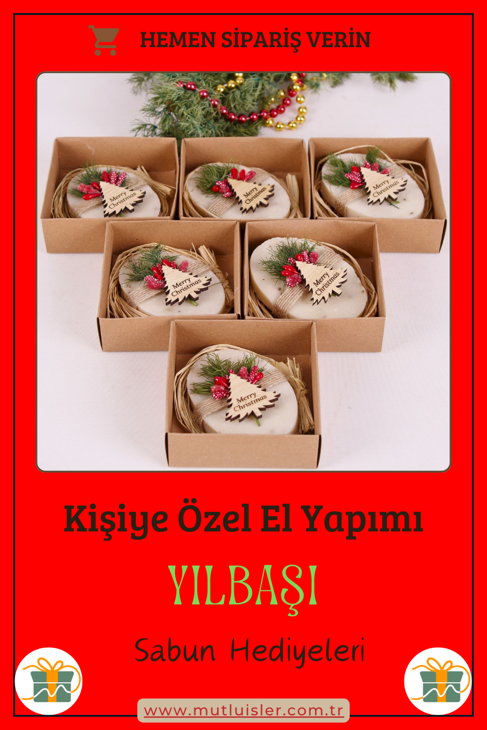 Kişiye Özel Hediyelik Kokulu Sabun Yılbaşı Hediyeleri