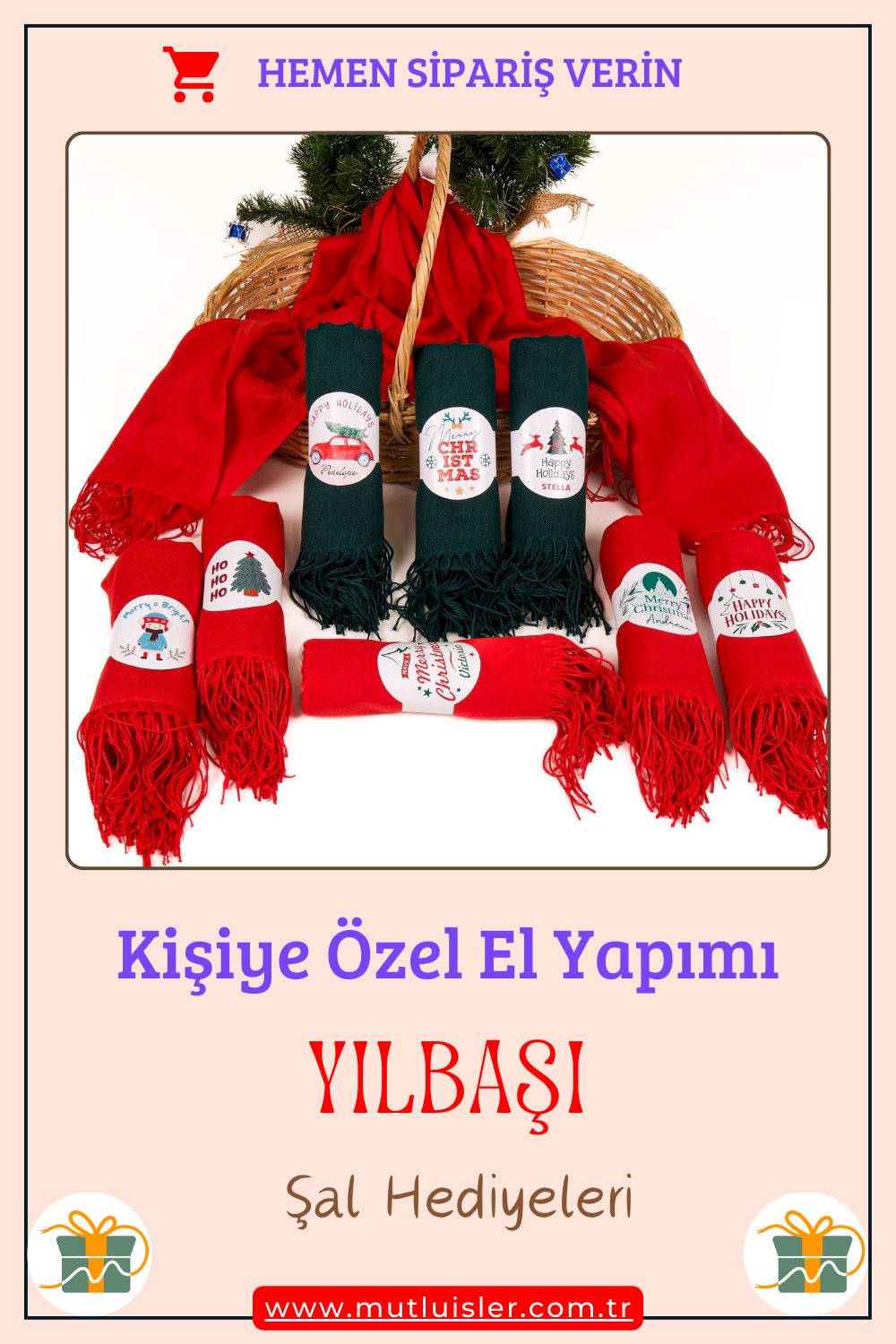 Yılbaşı Temalı Şal, Kişiye Özel Yılbaşı Hediyesi Fikirleri, Yılbaşı Şalı, Yeni Yıl Hediyesi