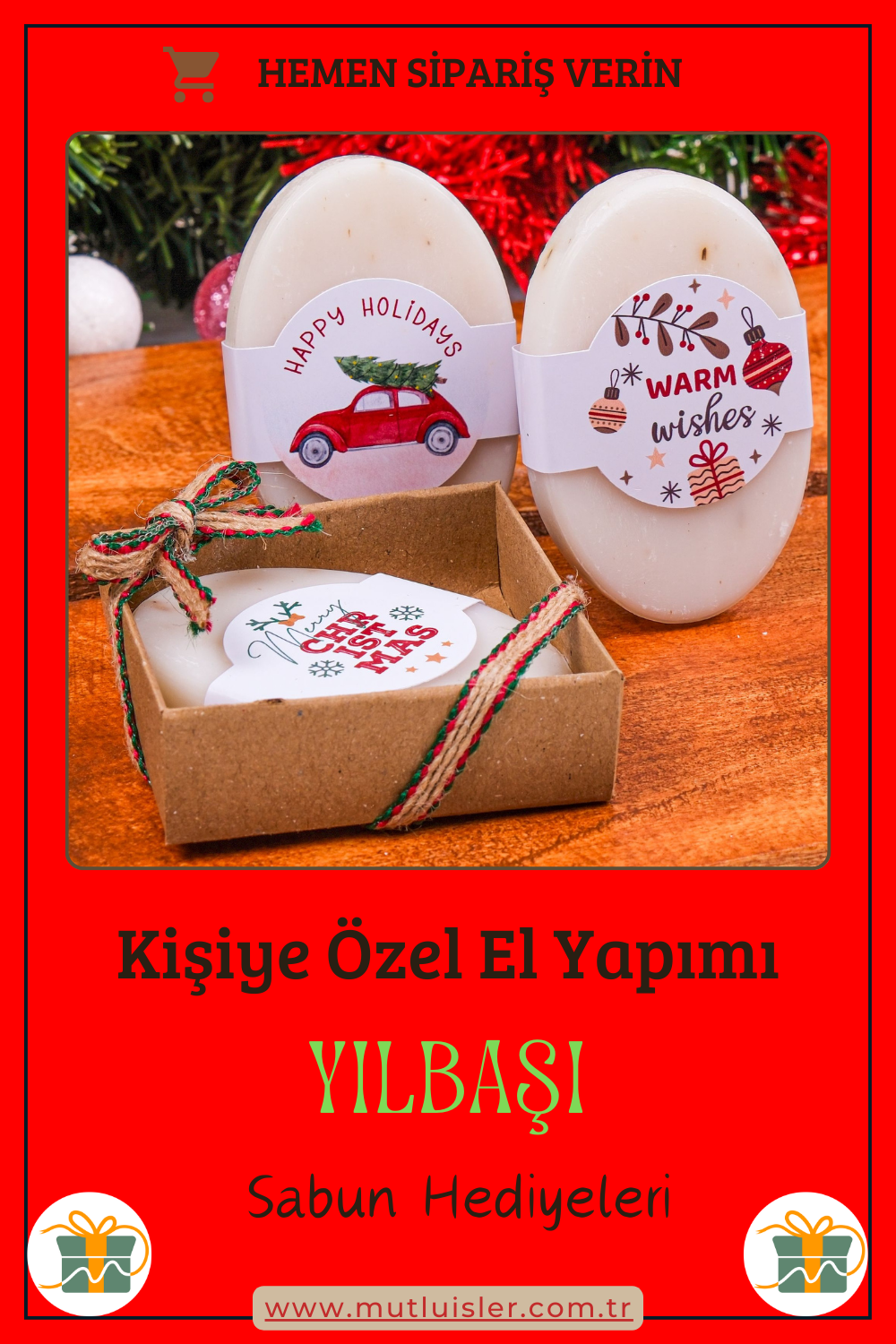 Kişiye Özel Hediyelik Kokulu Sabun Yılbaşı Hediyeleri, Yeni Yıl Hediyesi, Farklı Yılbaşı Hediyeleri