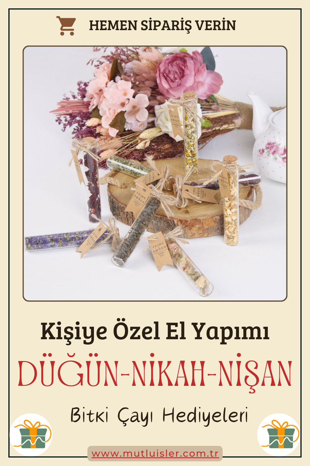 Kişiye Özel Hediyelik Bitki Çayı Düğün Hediyeleri, Nikah Hediyeleri, Nişan Hediyeleri