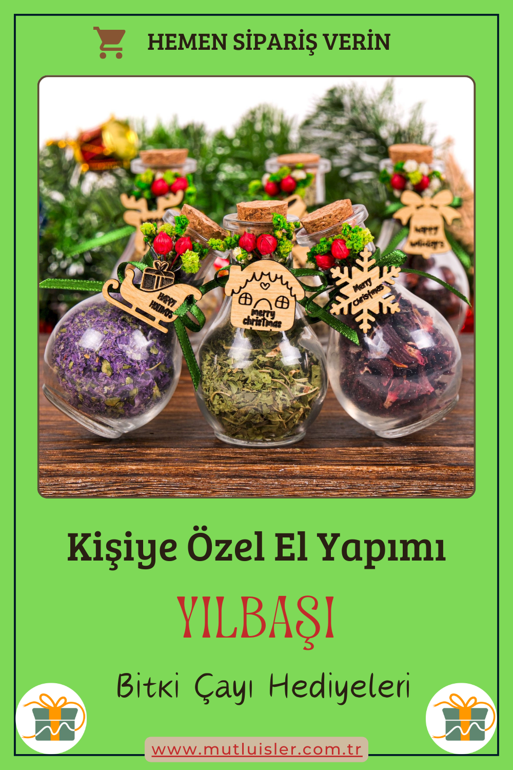 Kişiye Özel Hediyelik Bitki Çayı Yılbaşı Hediyeleri