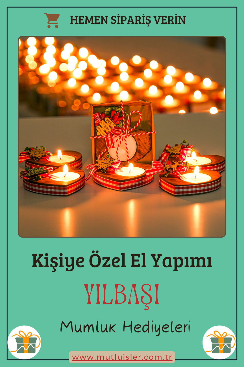 Kişiye Özel Yılbaşı Ahşap Mumluk Hediyeleri, Unutulmaz Hediye Fikirleri, Kalp Şeklinde Mumluk