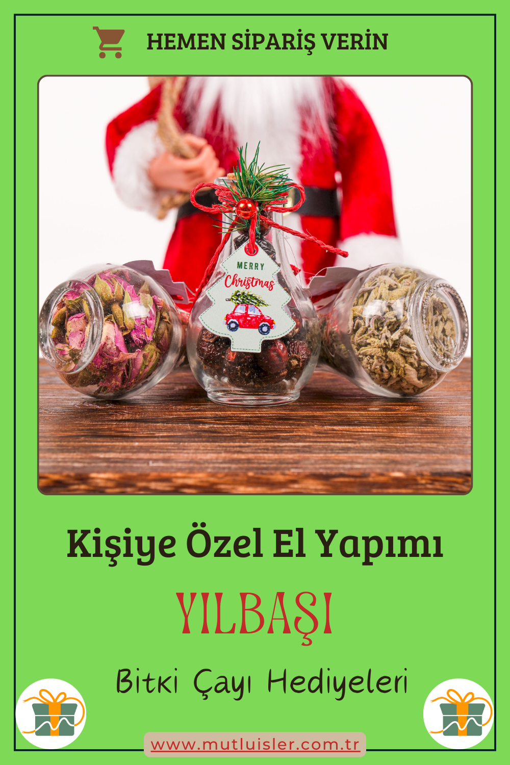 Kişiye Özel Hediyelik Bitki Çayı Yılbaşı Hediyeleri