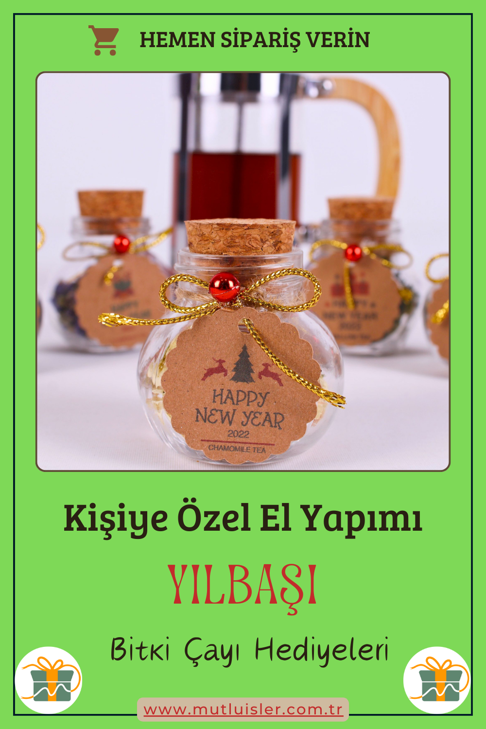 Kişiye Özel Hediyelik Bitki Çayı Yılbaşı Hediyeleri