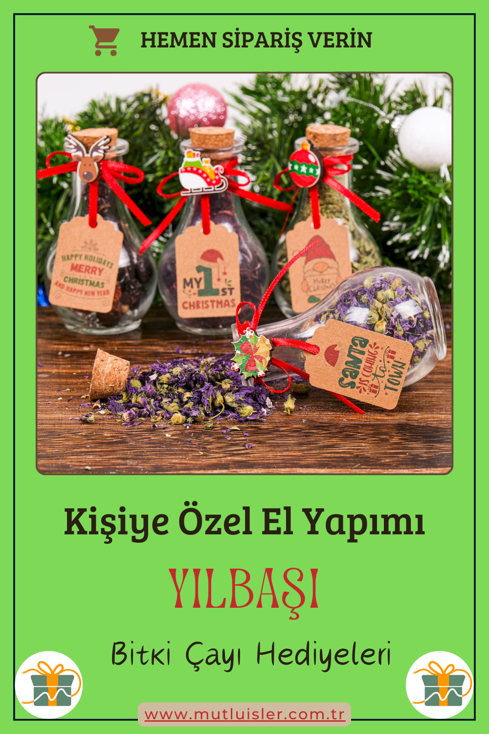 Kişiye Özel Hediyelik Bitki Çayı Yılbaşı Hediyeleri