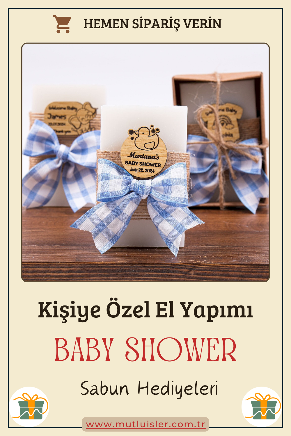 Kişiye Özel Hediyelik Kokulu Sabun Baby Shower Hediyeleri, Bebek Şekeri