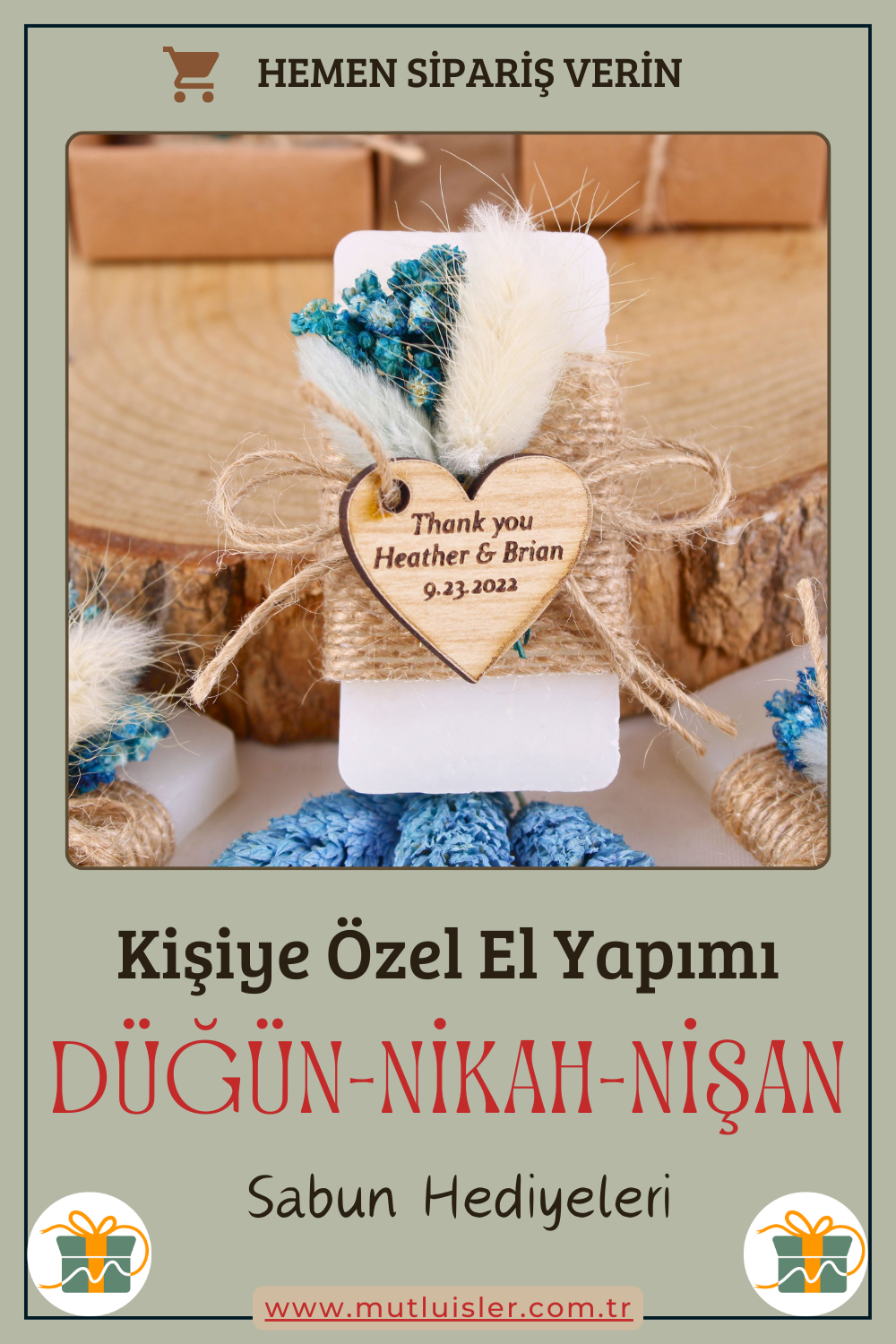 Kişiye Özel Hediyelik Kokulu Sabun Düğün Hediyeleri, Nikah Hediyeleri, Nişan Hediyeleri