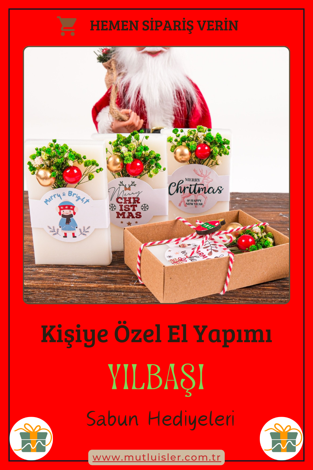 Kişiye Özel Hediyelik Kokulu Sabun Yılbaşı Hediyeleri