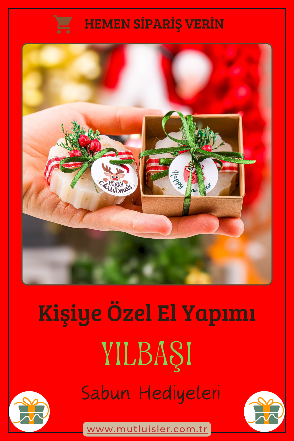 Kişiye Özel Hediyelik Kokulu Sabun Yılbaşı Hediyeleri