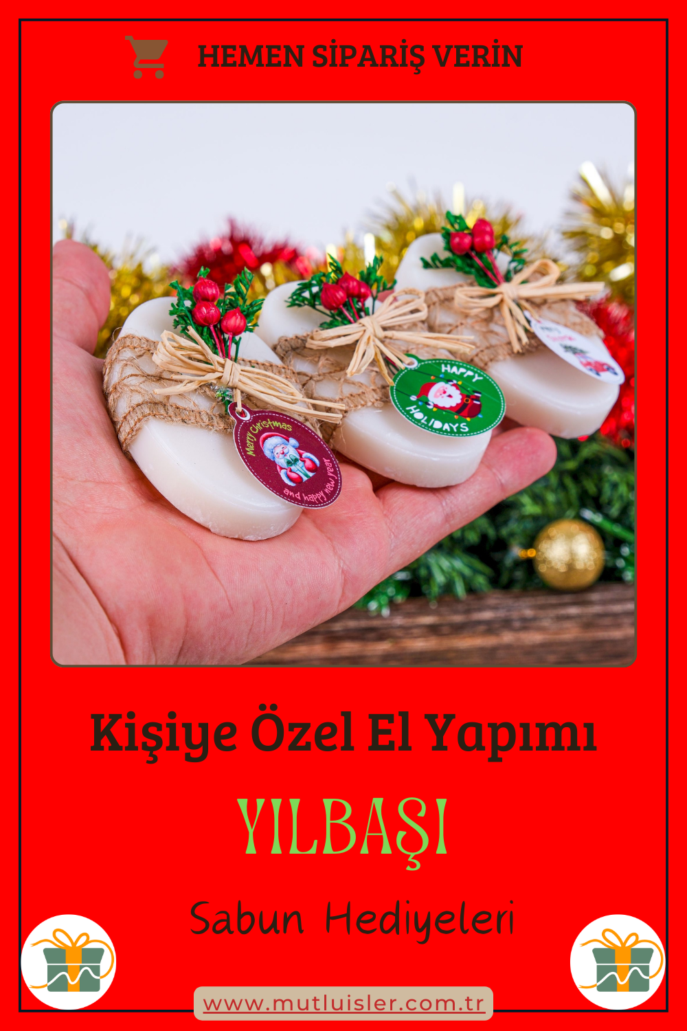 Kişiye Özel Hediyelik Kokulu Sabun Yılbaşı Hediyeleri, Yeni Yıl Hediyesi, Farklı Yılbaşı Hediyeleri