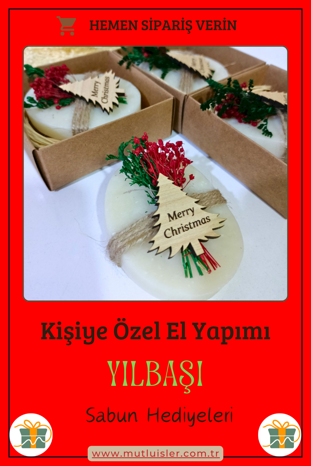 Kişiye Özel Hediyelik Kokulu Sabun Yılbaşı Hediyeleri, Yeni Yıl Hediyesi, Farklı Yılbaşı Hediyeleri