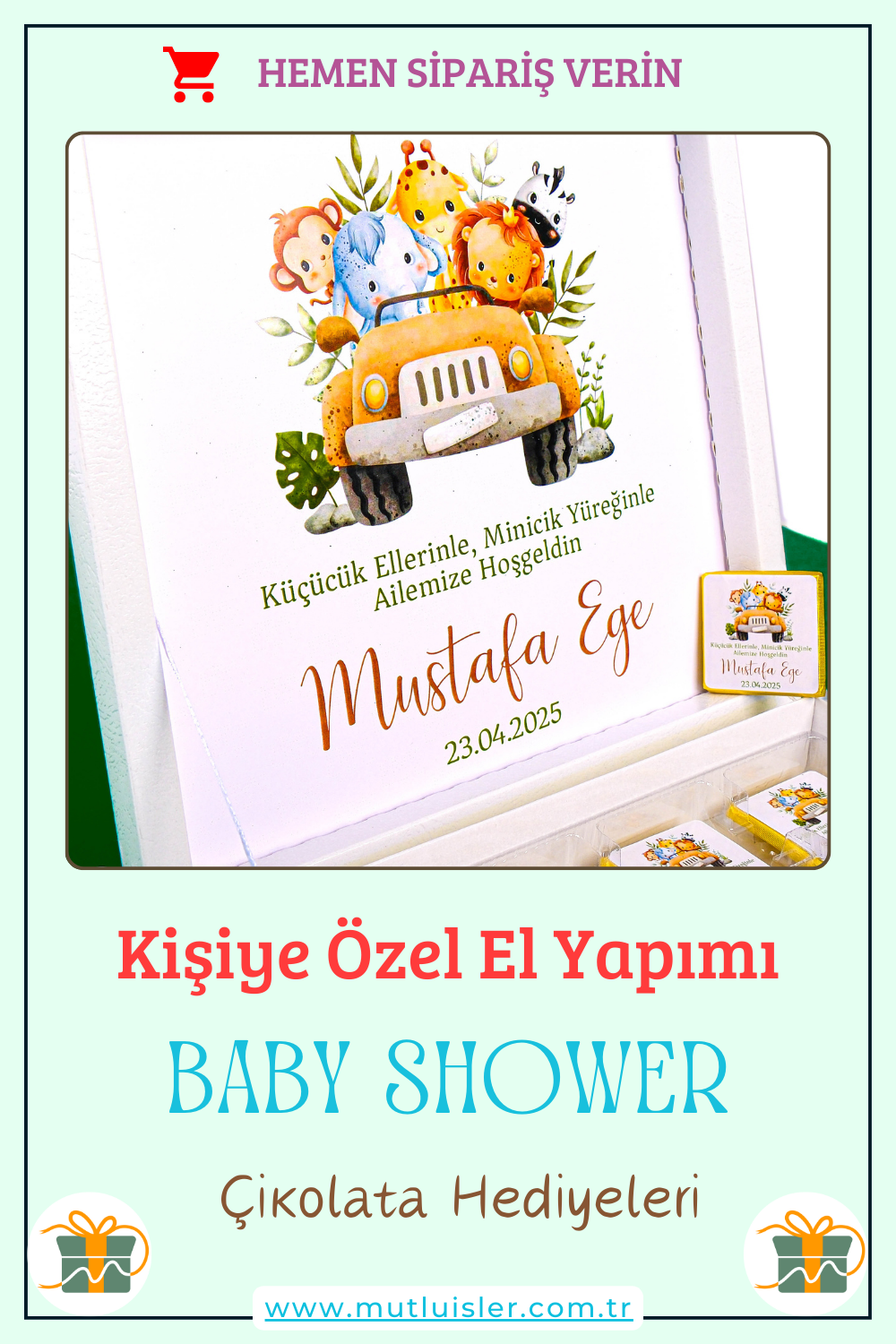Kişiye Özel Baby Shower Çikolata Kutusu, Cinsiyet Partisi, Doğum Günü Kutlaması
