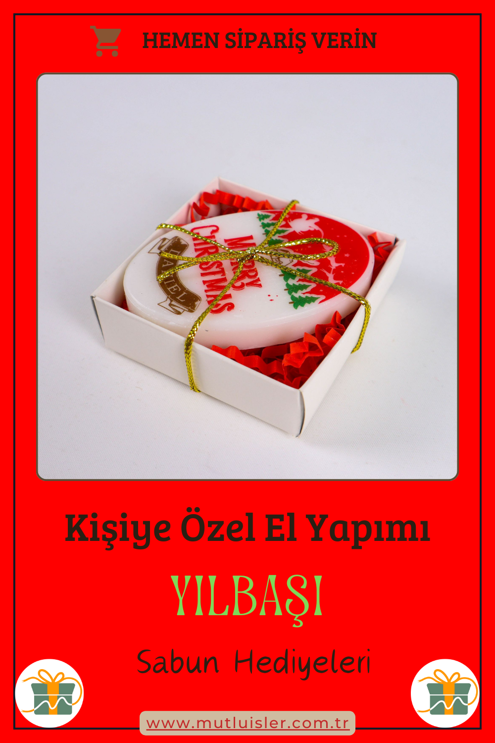 Kişiye Özel Hediyelik Kokulu Sabun Yılbaşı Hediyeleri, Yeni Yıl Hediyesi, Farklı Yılbaşı Hediyeleri