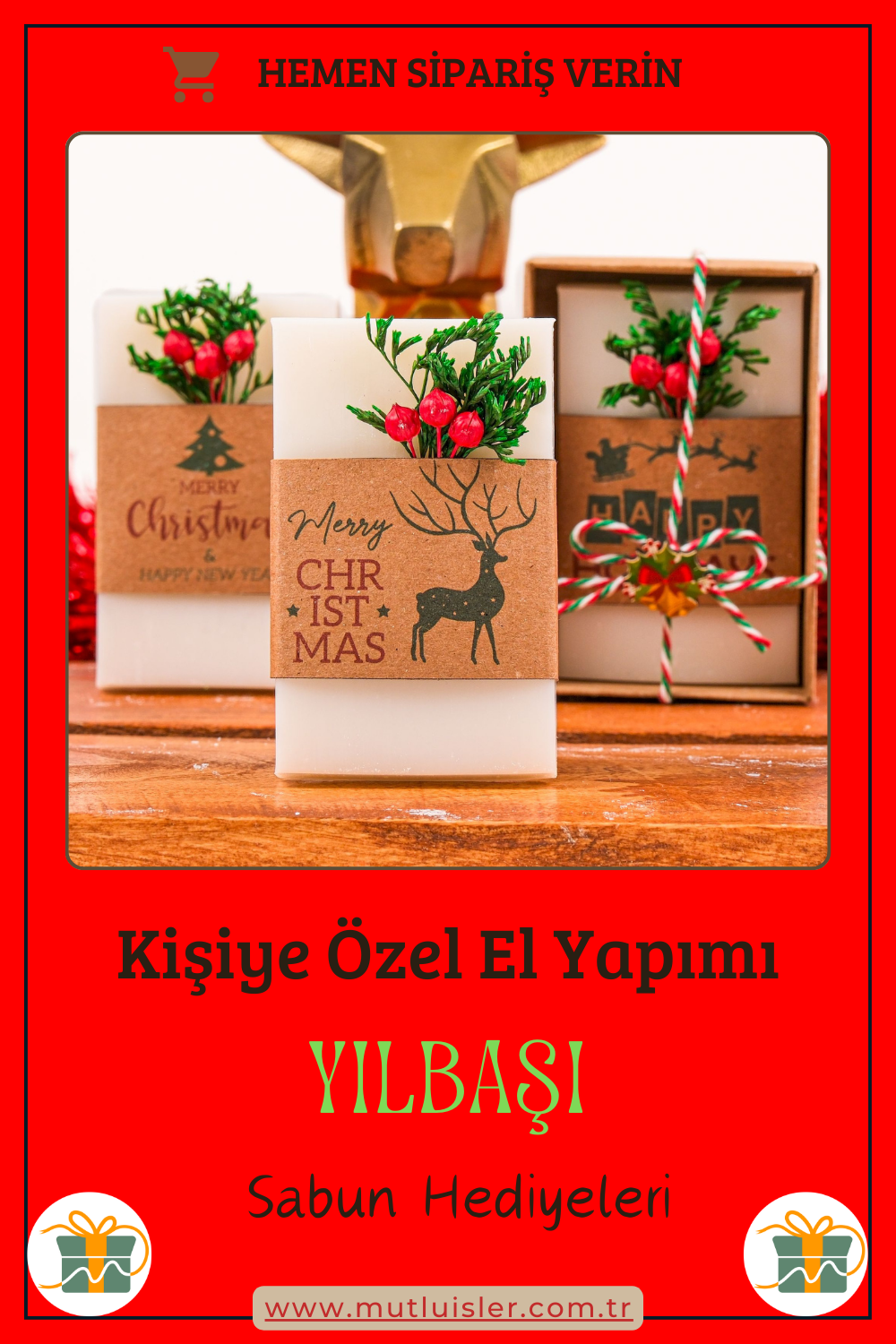 Kişiye Özel Hediyelik Kokulu Sabun Yılbaşı Hediyeleri, Yeni Yıl Hediyesi, Farklı Yılbaşı Hediyeleri