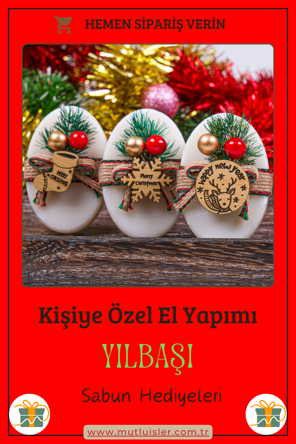 Kişiye Özel Hediyelik Kokulu Sabun Yılbaşı Hediyeleri, Yeni Yıl Hediyesi, Farklı Yılbaşı Hediyeleri