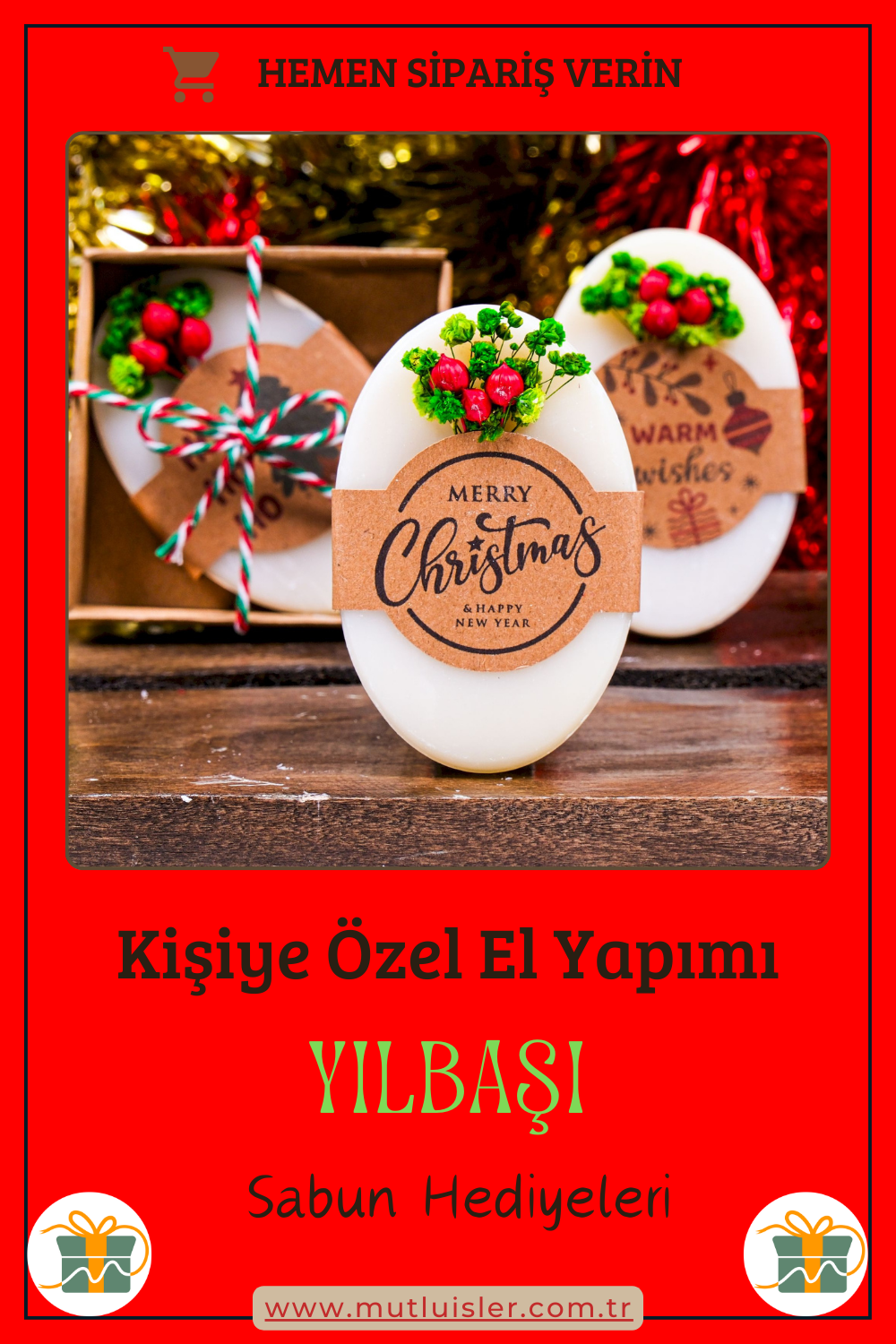 Kişiye Özel Hediyelik Kokulu Sabun Yılbaşı Hediyeleri, Yeni Yıl Hediyesi, Farklı Yılbaşı Hediyeleri