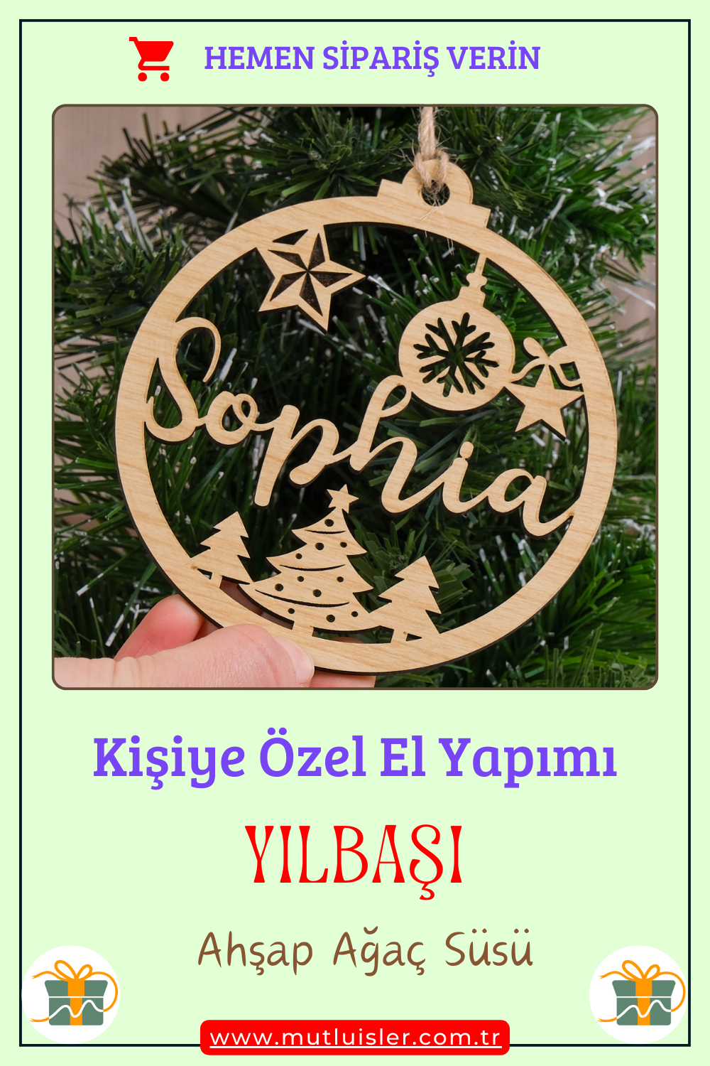 Kişiselleştirilmiş Yılbaşı Ağacı Süsleri, Yeni Yıl Süsleri, Çam Ağacı Süslemeleri, Yılbaşı Süsü