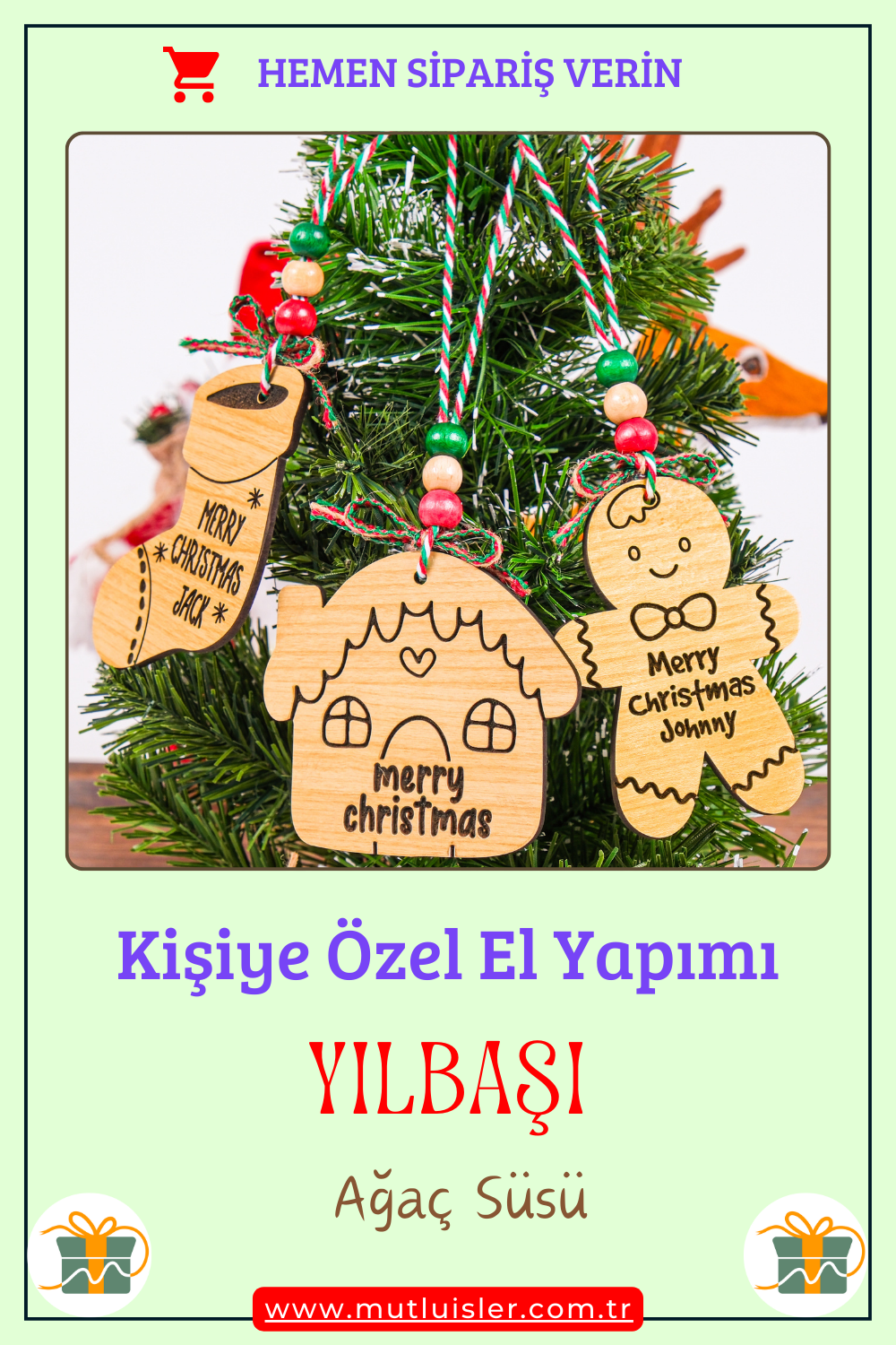 Kişiselleştirilmiş Yılbaşı Ağacı Süsleri, Yeni Yıl Süsleri, Çam Ağacı Süslemeleri, Yılbaşı Süsü