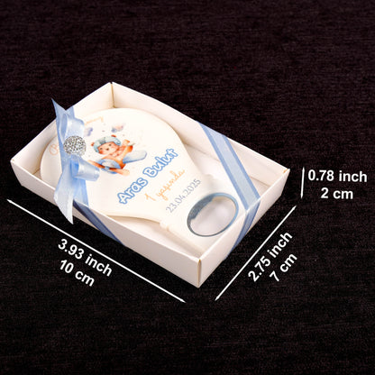 Kişiselleştirilmiş Baby Shower Açacak Magnet, Mevlit Bebek Buzdolabı Magneti, Kişiye Özel Bebek Şekeri Hediyeleri