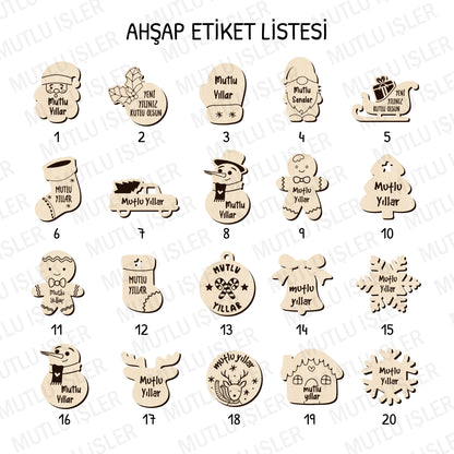 Kişiye Özel Yılbaşı Ahşap Mumluk | Unutulmaz Hediyeler