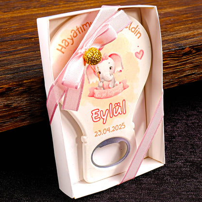 Kişiselleştirilmiş Baby Shower Açacak Magnet, Mevlit Bebek Buzdolabı Magneti, Kişiye Özel Bebek Şekeri Hediyeleri