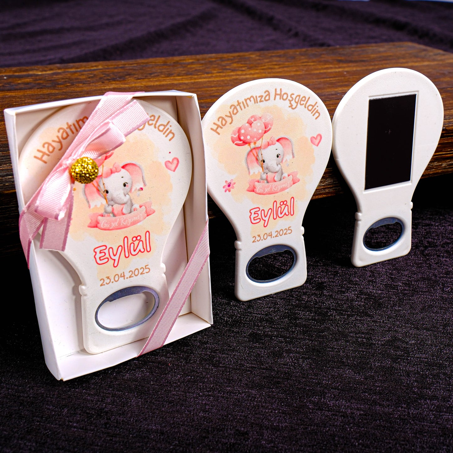 Kişiselleştirilmiş Baby Shower Açacak Magnet, Mevlit Bebek Buzdolabı Magneti, Kişiye Özel Bebek Şekeri Hediyeleri