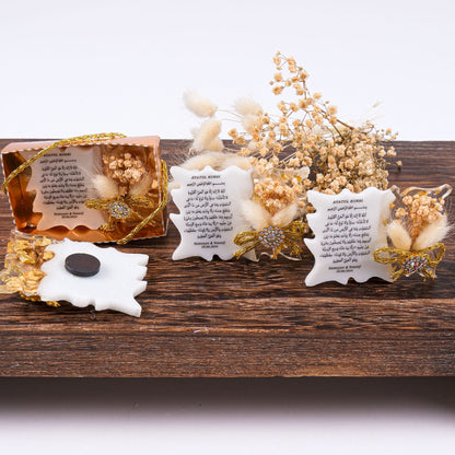 Kişiselleştirilmiş Mevlit Bebek Epoksi Magnet, Baby Shower Buzdolabı Magneti, Kişiye Özel Ayet-el Kürsi Mevlüt Hediyeleri