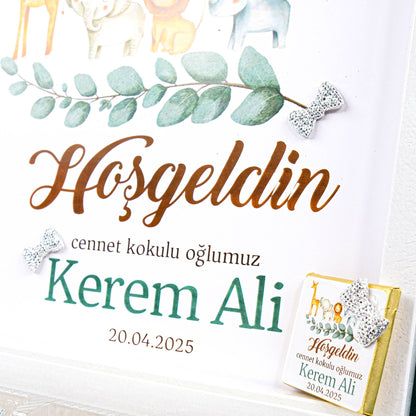 Kişiye Özel Baby Shower Çikolata Kutusu, 1 Yaş Doğum Günü İkramlık, Doğum Günü Kutlaması