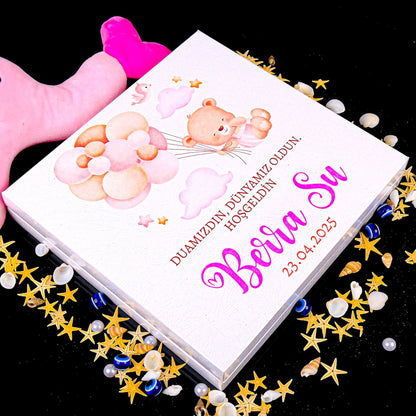 Kişiye Özel Baby Shower Çikolata Kutusu, 1 Yaş Doğum Günü İkramlık, Doğum Günü Kutlaması