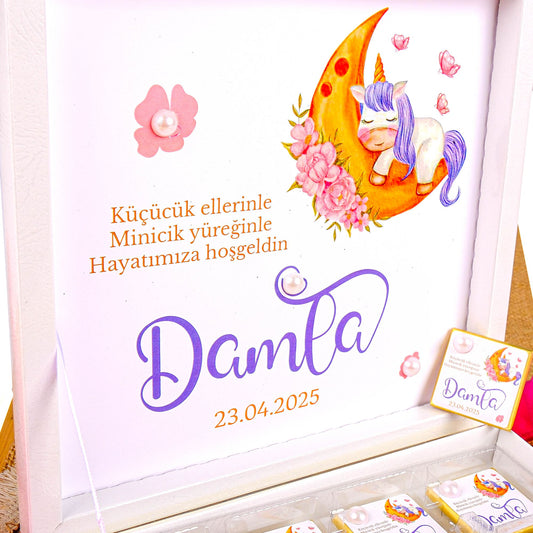 Kişiye Özel Baby Shower Çikolata Kutusu, Cinsiyet Partisi, Doğum Günü Kutlaması