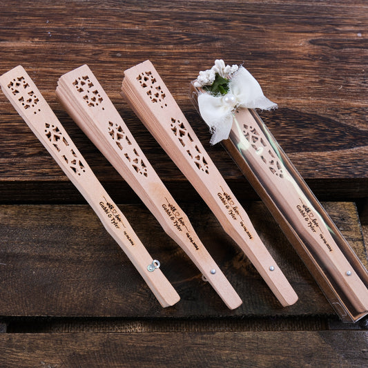 Kişiye Özel Ahşap Yelpaze Hediyeliği, Düğün, Nişan, Nikah, Kına