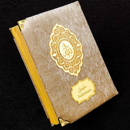 İsme Özel Seccade Mini Kuran Yasin Tespih Ayraç Türk Kahvesi Çikolata Ağaç Süsü Ramazan Hediye Seti
