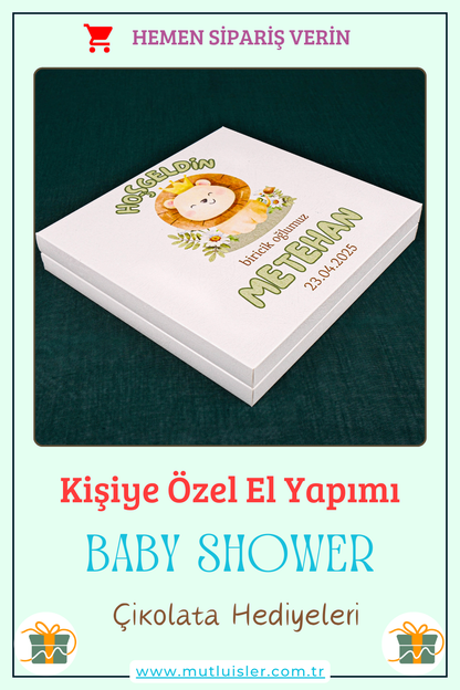 Kişiye Özel Baby Shower Çikolata Kutusu, Cinsiyet Partisi, Doğum Günü Kutlaması