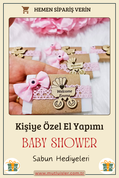 Kişiye Özel Hediyelik Kokulu Sabun Baby Shower Hediyeleri, Bebek Şekeri