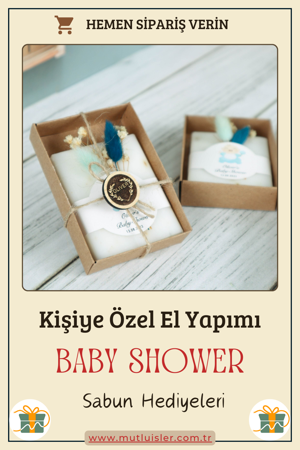 Kişiye Özel Hediyelik Kokulu Sabun Baby Shower Hediyeleri, Bebek Şekeri