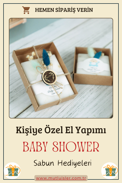 Kişiye Özel Hediyelik Kokulu Sabun Baby Shower Hediyeleri, Bebek Şekeri