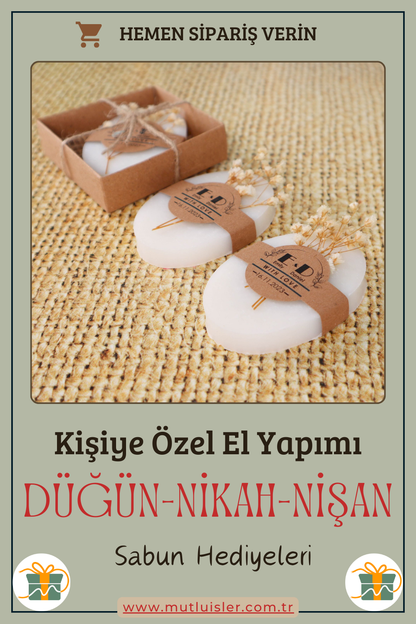 Kişiye Özel Hediyelik Kokulu Sabun Düğün Hediyeleri, Nikah Hediyeleri, Nişan Hediyeleri