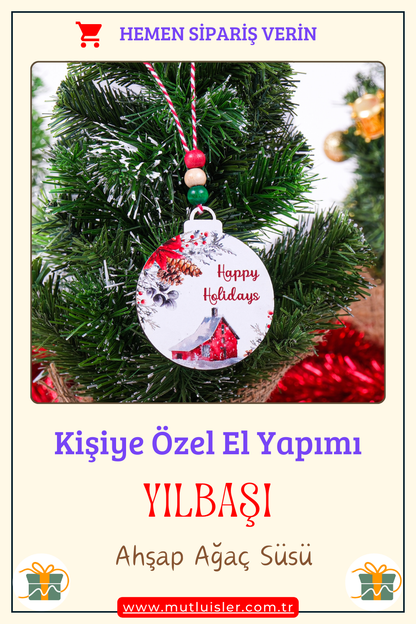 Kişiselleştirilmiş Yılbaşı Ağacı Süsleri, Çam Ağacı Süslemeleri, Noel Süsleri