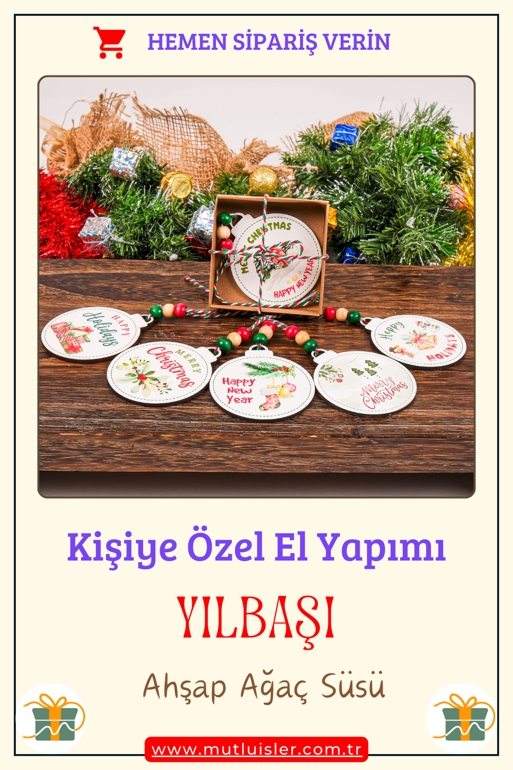 Kişiselleştirilmiş Yılbaşı Ağacı Süsleri, Yılbaşı Süsleri, Yeni Yıl Süsleri, Çam Ağacı Süslemeleri