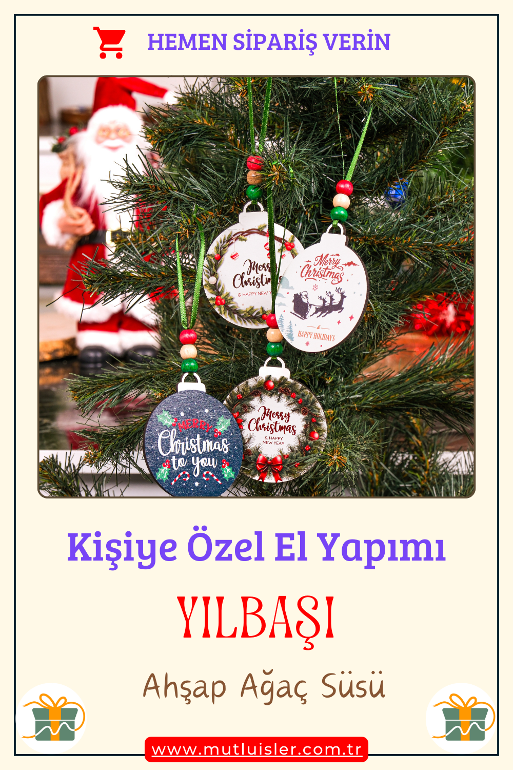 Kişiselleştirilmiş Yılbaşı Ağacı Süsleri, Çam Ağacı Süslemeleri, Noel Süsleri